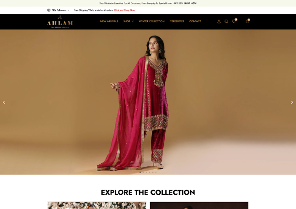 AhlamOnline shopping website